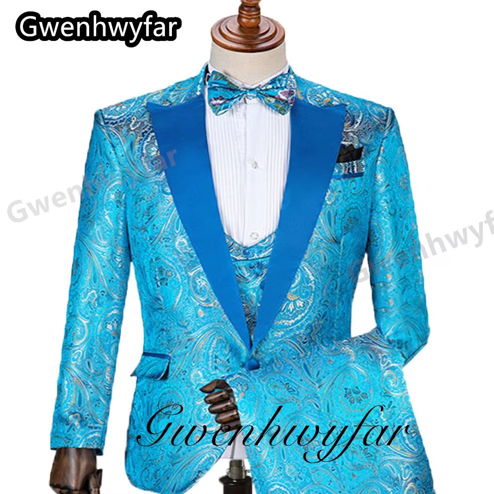 Formal Wear For Men In Wedding - Gwenhwyfar Pattern Men Suits Marriage Young