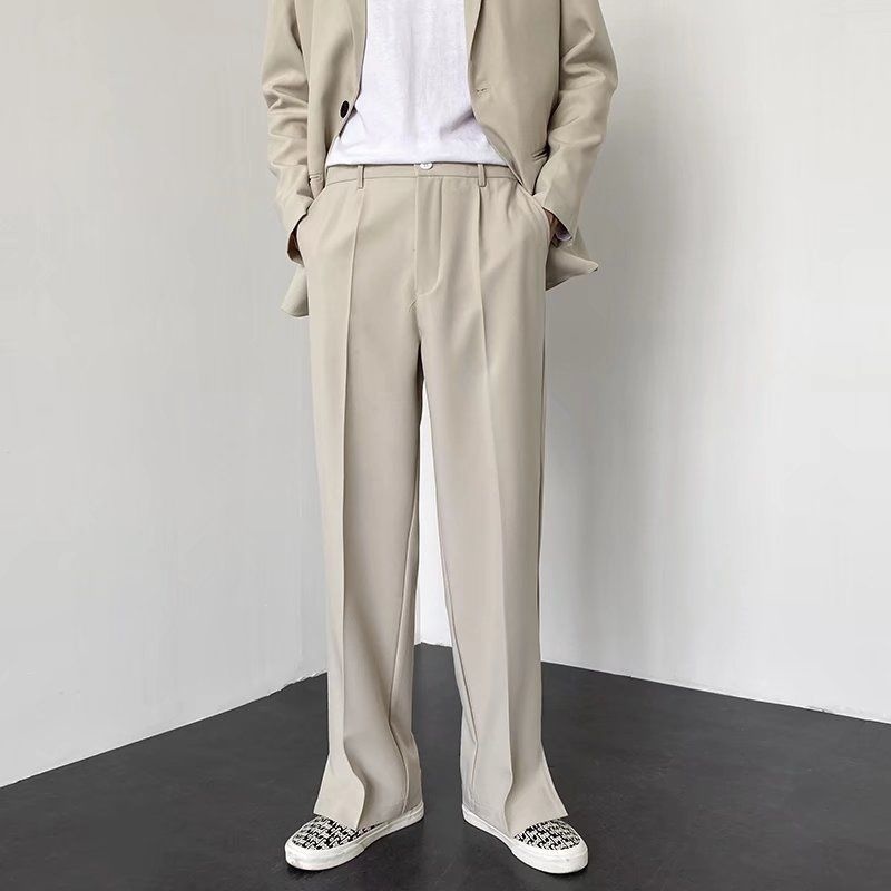 Grey Khaki Black Suit Pants Me - огляд і ціна Korean Men Formal Wear