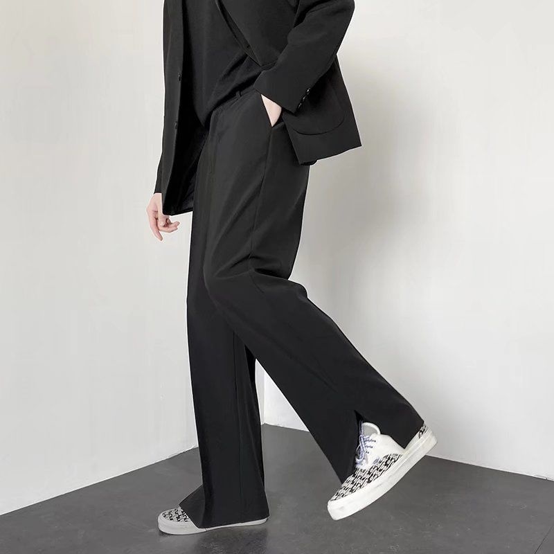 Grey Khaki Black Suit Pants Me - огляд і ціна Korean Men Formal Wear