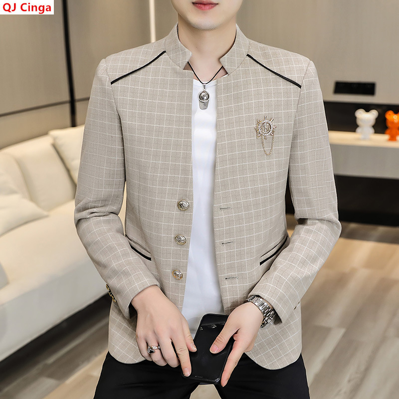 Chinese-style Men's Long-sleev - огляд і ціна Asian Men Formal Wear