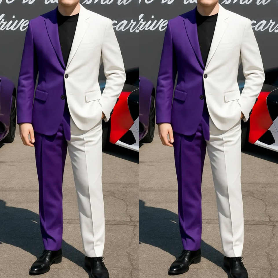 Formal Business Men Tuxedos 2  - огляд і ціна Men Formal Wear Purple