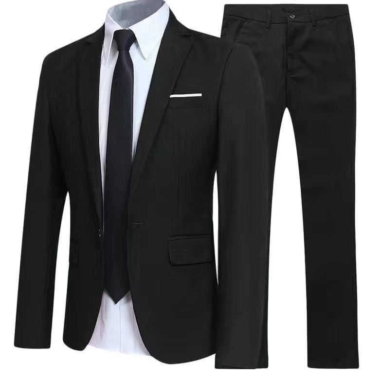 Men's Tee-Piece Suit Slim Fit  - огляд і ціна Korean Men Formal Wear