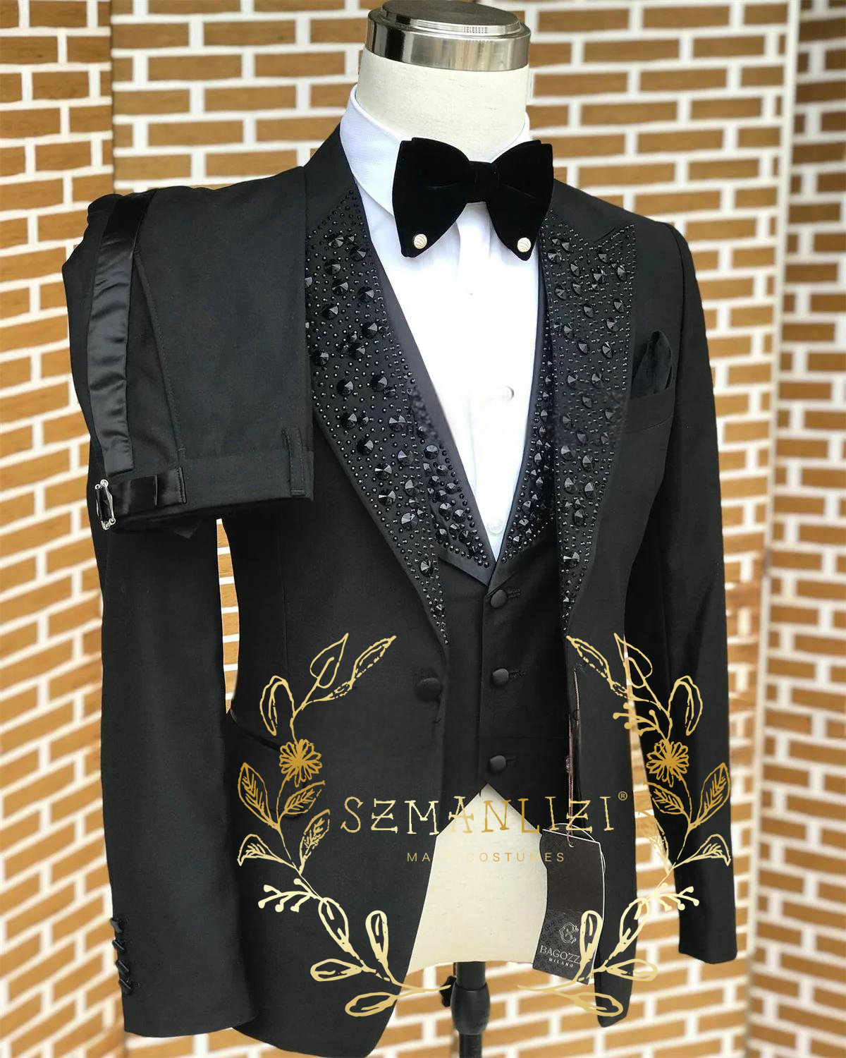 Black Men Suits Luxury Stone C - огляд і ціна Formal Wear For Men In Wedding