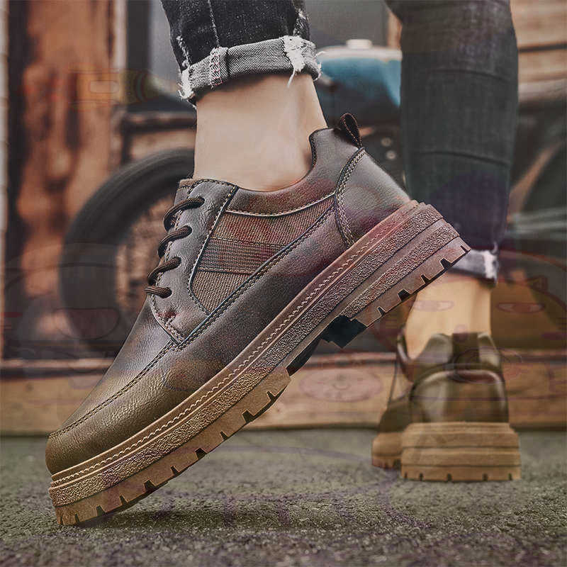 Dark Natural Leather Fashion T - огляд і ціна Men Formal Wear With Sneakers