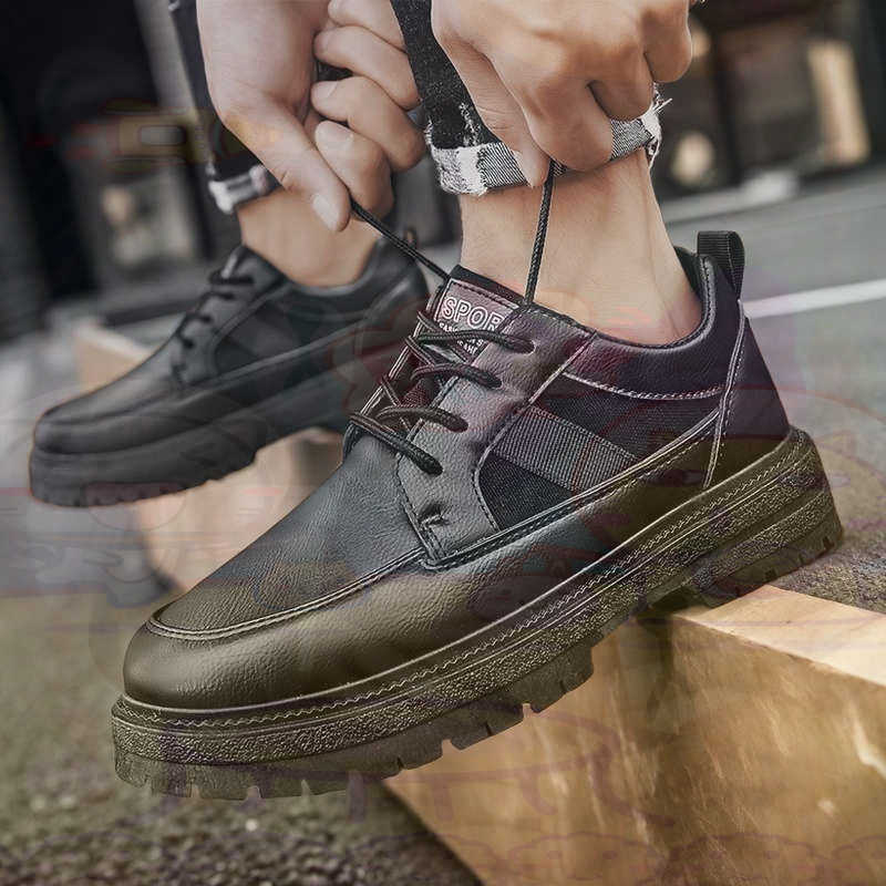 Dark Natural Leather Fashion T - огляд і ціна Men Formal Wear With Sneakers