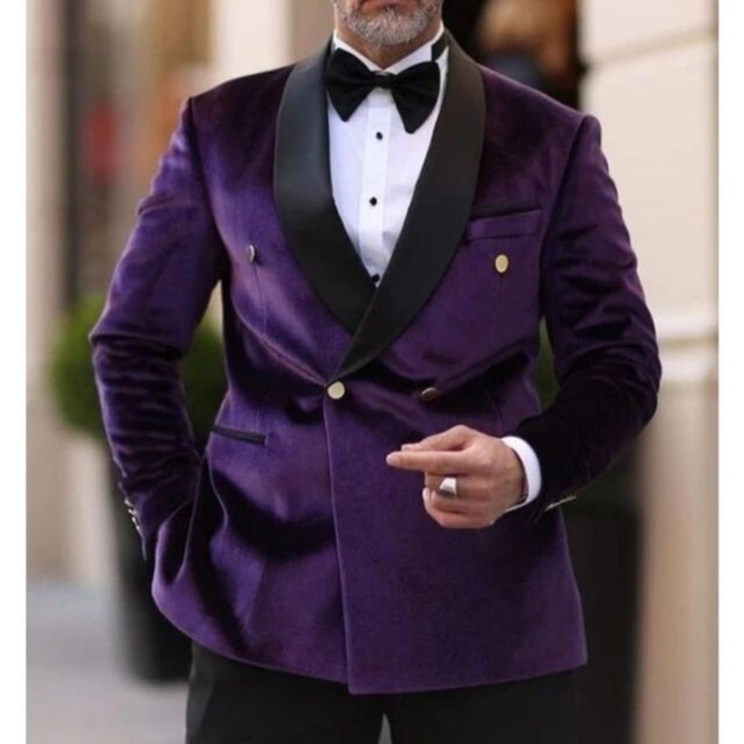 XS-6XL Velvet Wedding Men Suit - огляд і ціна Men Formal Wear With Coat