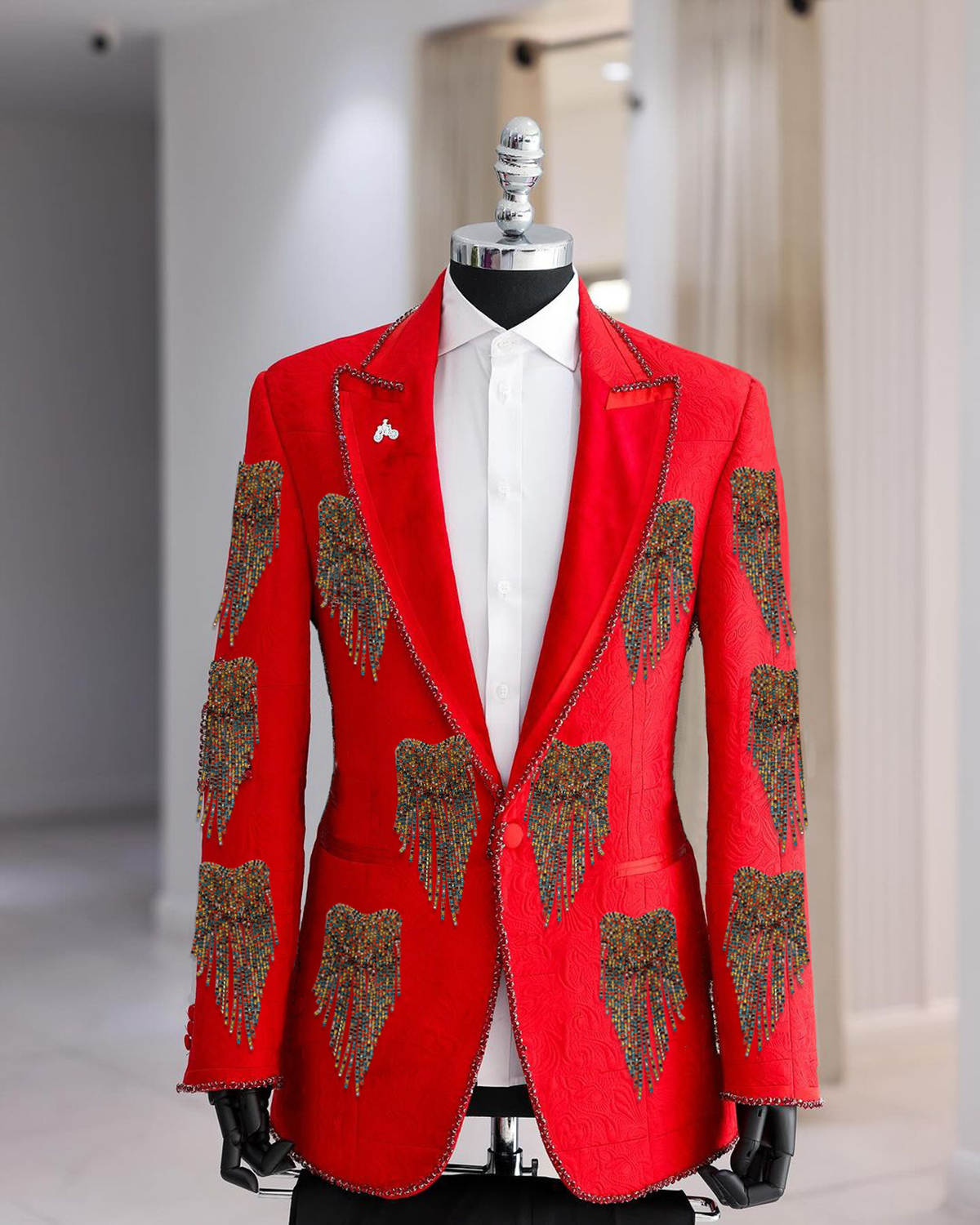 Fashion Wedding Men Suit Cryst - огляд і ціна Men Formal Wear With Coat
