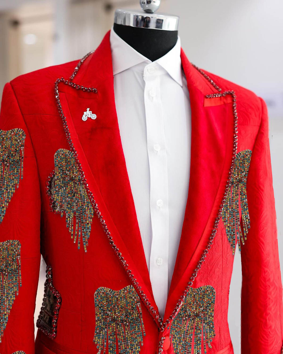 Fashion Wedding Men Suit Cryst - огляд і ціна Men Formal Wear With Coat