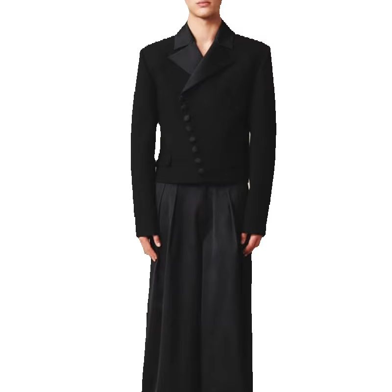 Loose Men Suits Pants Set 2 Pc - огляд і ціна Men Formal Wear With Coat