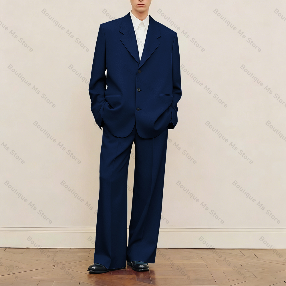 Men's Black Oversized Suit Set - огляд і ціна Formal Wear For Men In Wedding