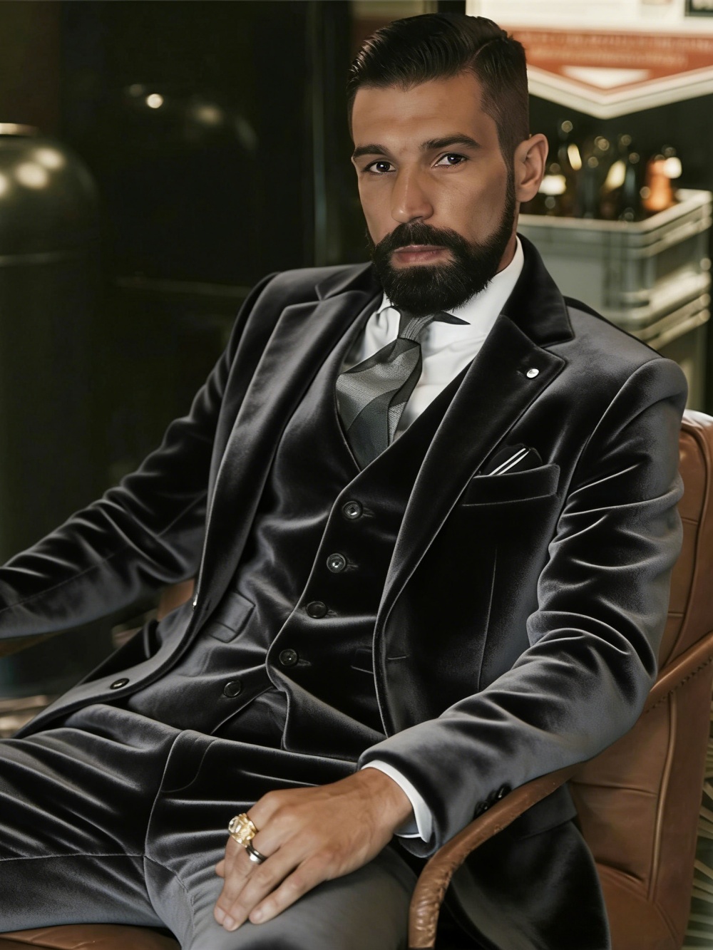 Men's Velvet Suits 3 Pieces Da - огляд і ціна Formal Wear For Men In Wedding